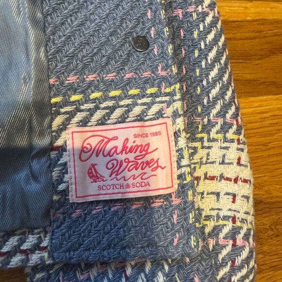 NWT Scotch & Soda Lightweight Check Overshirt Shacket – RRP $390 – Size M - Picture 13 of 13